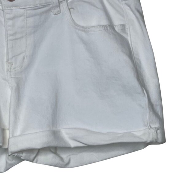 OLD NAVY | Women’s Boyfriend White Denim Stretch Shorts | Size 12 - Picture 3 of 11